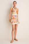 Mulitcolor Rio Souvenir Mixed Scarf Mini Dress