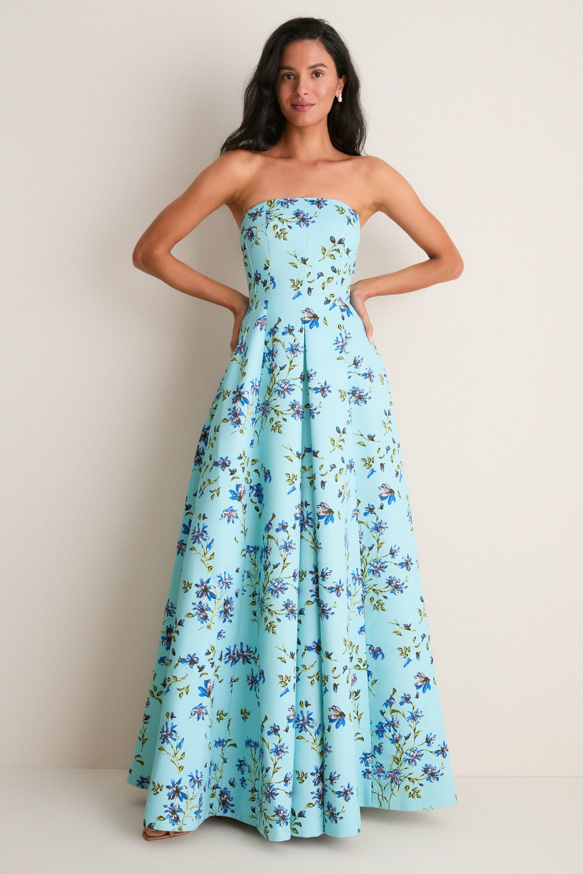 blue magnolia dress Blue Embroidered Tiered Mini Dress Small | Women's Online Boutique | Boho Chic Style