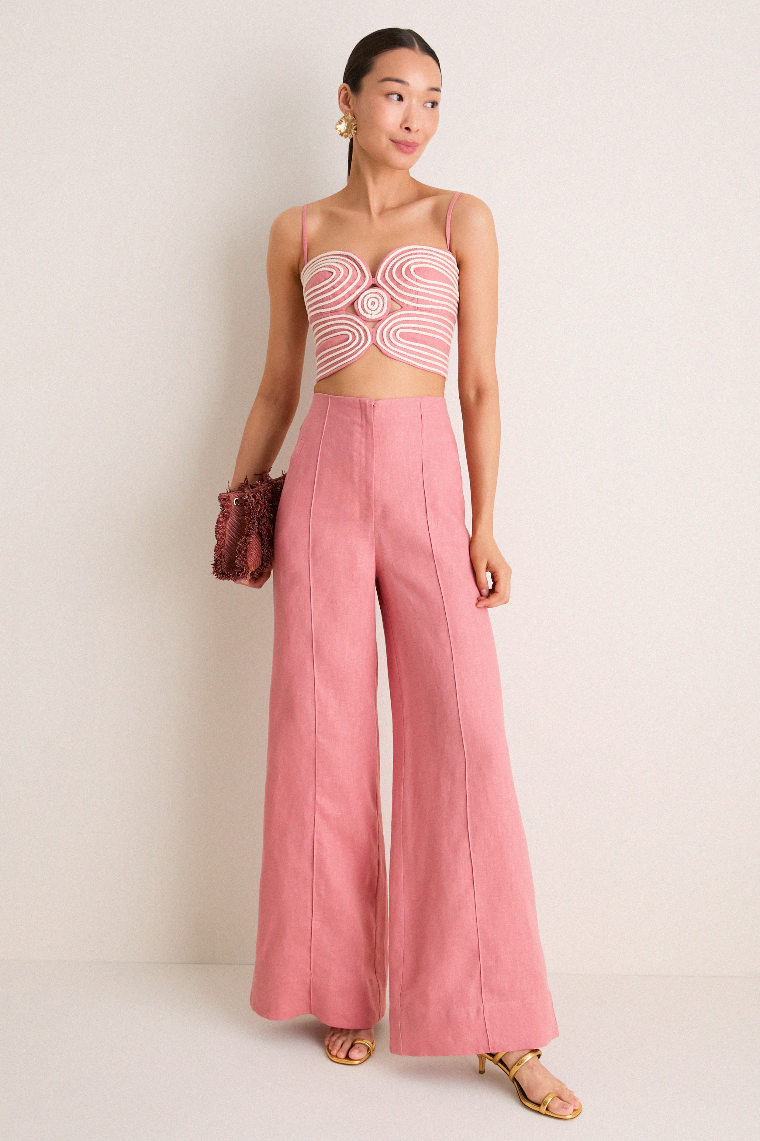 Blush Pink La Promesa Pants | Andres Otalora