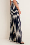 Navy A ti Vamos Embroidered Pants