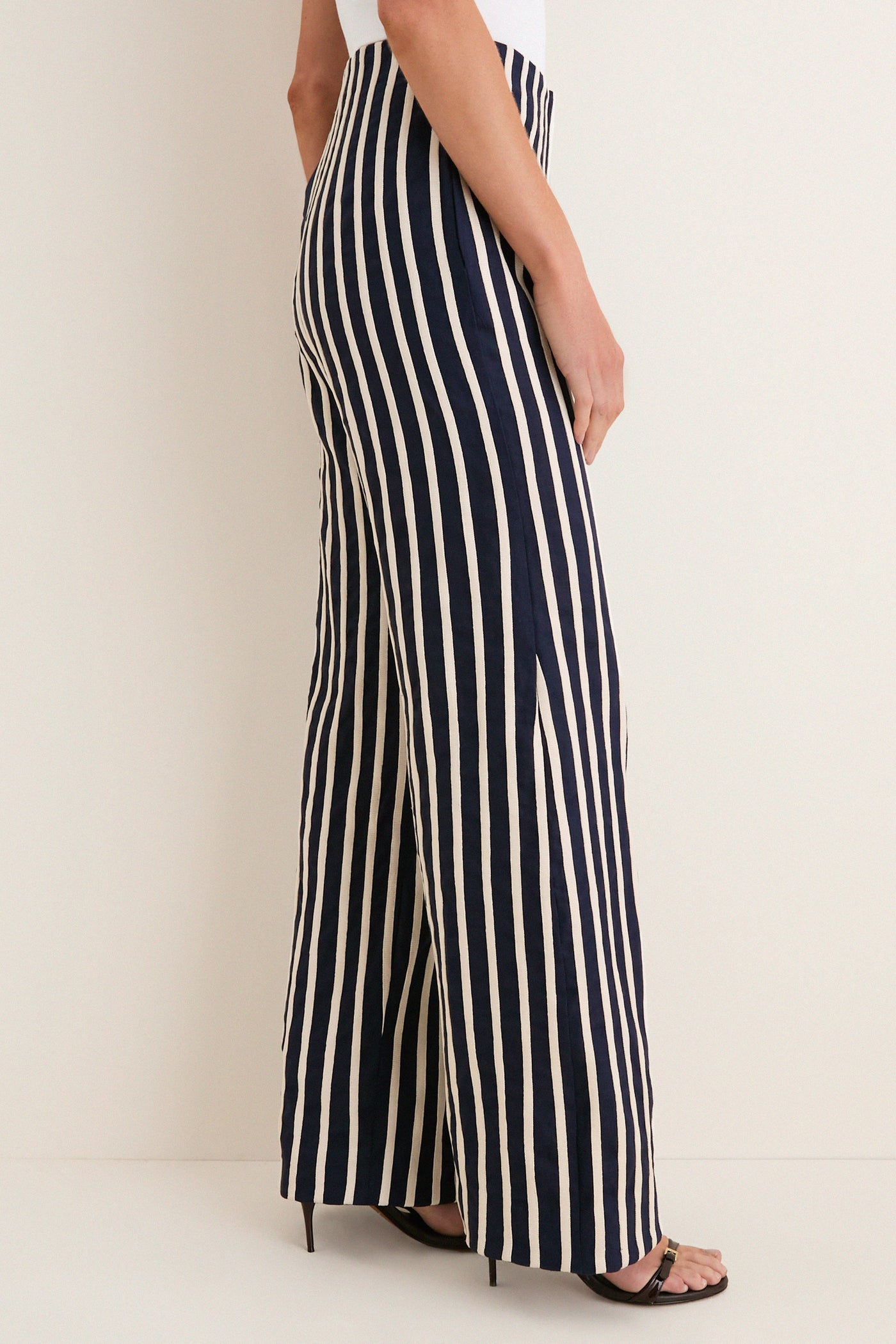 Navy A ti Vamos Embroidered Pants
