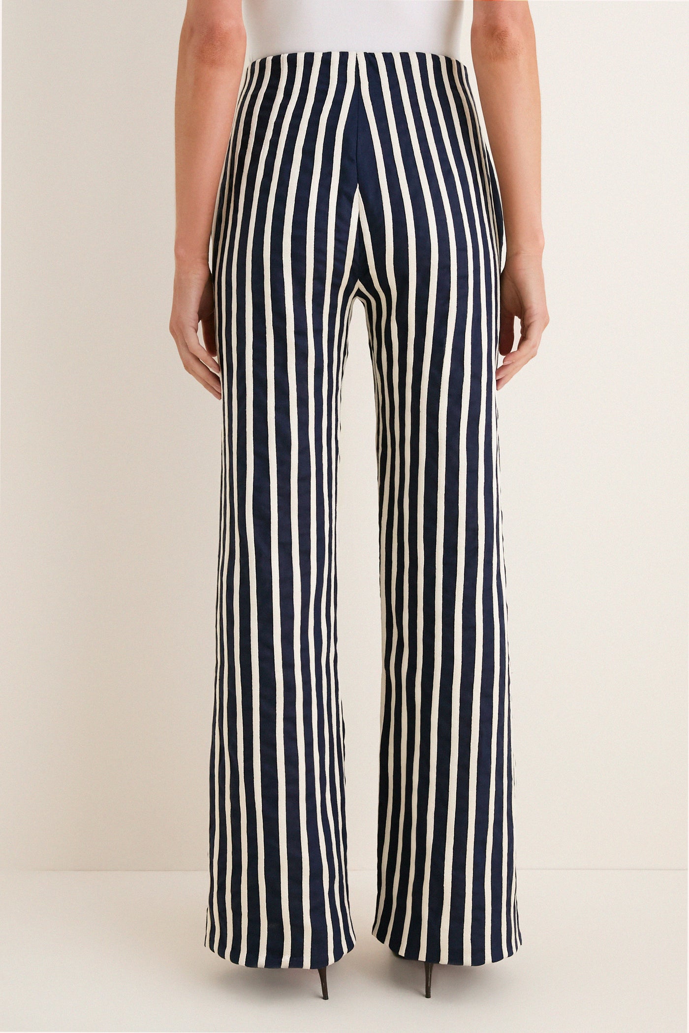 Navy A ti Vamos Embroidered Pants