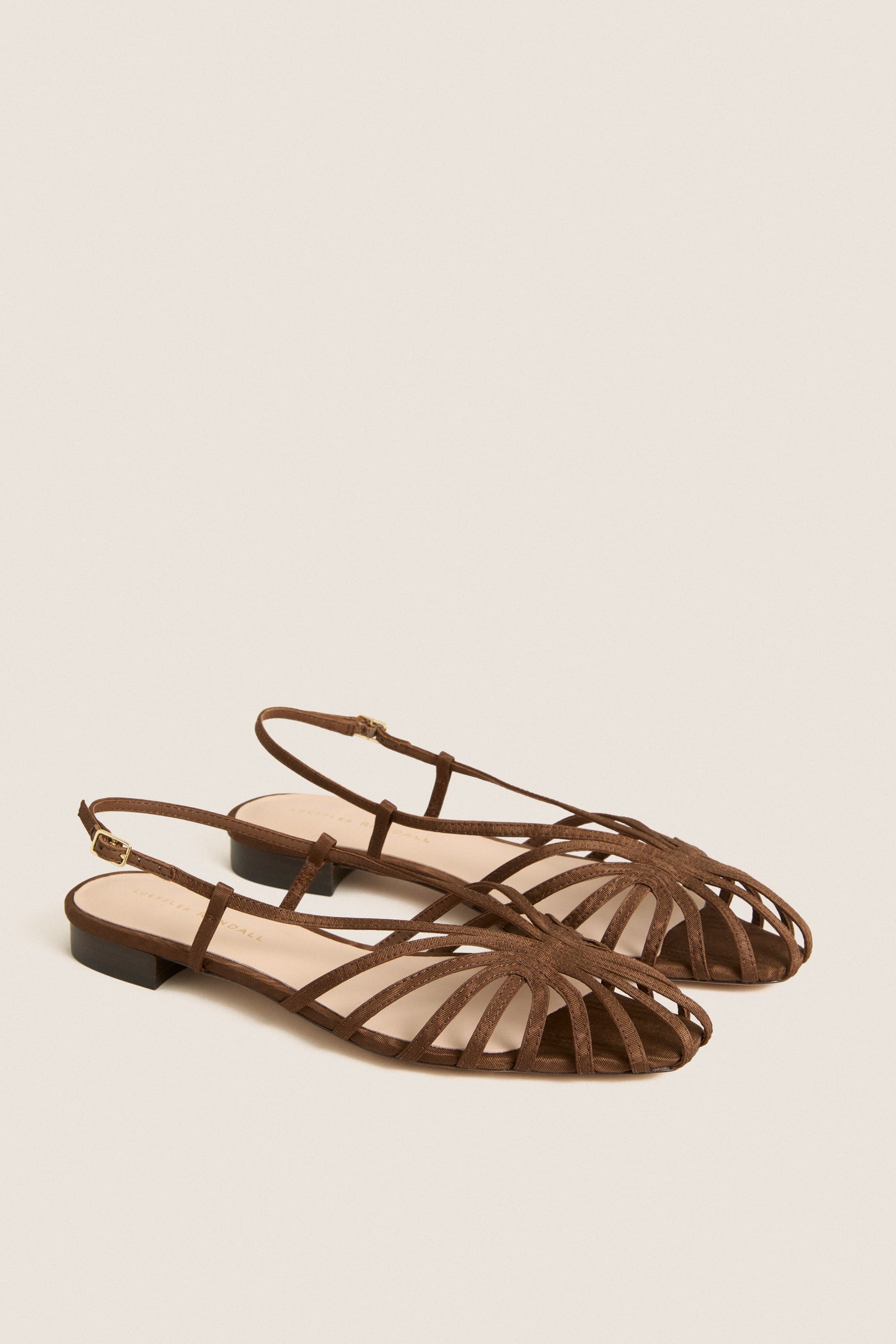 Chocolate Moire Devon Sandals