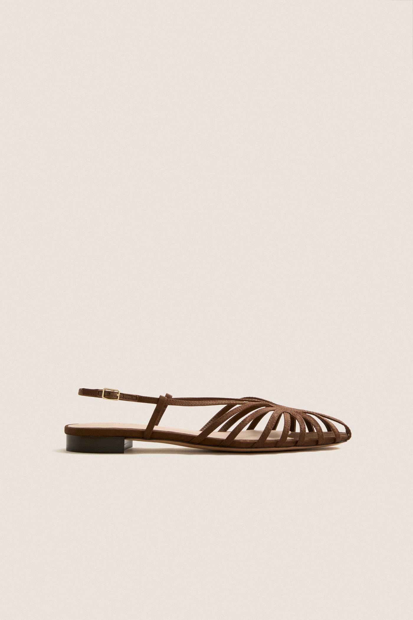 Chocolate Moire Devon Sandals