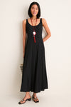 Black Nappa Odessa Sandals