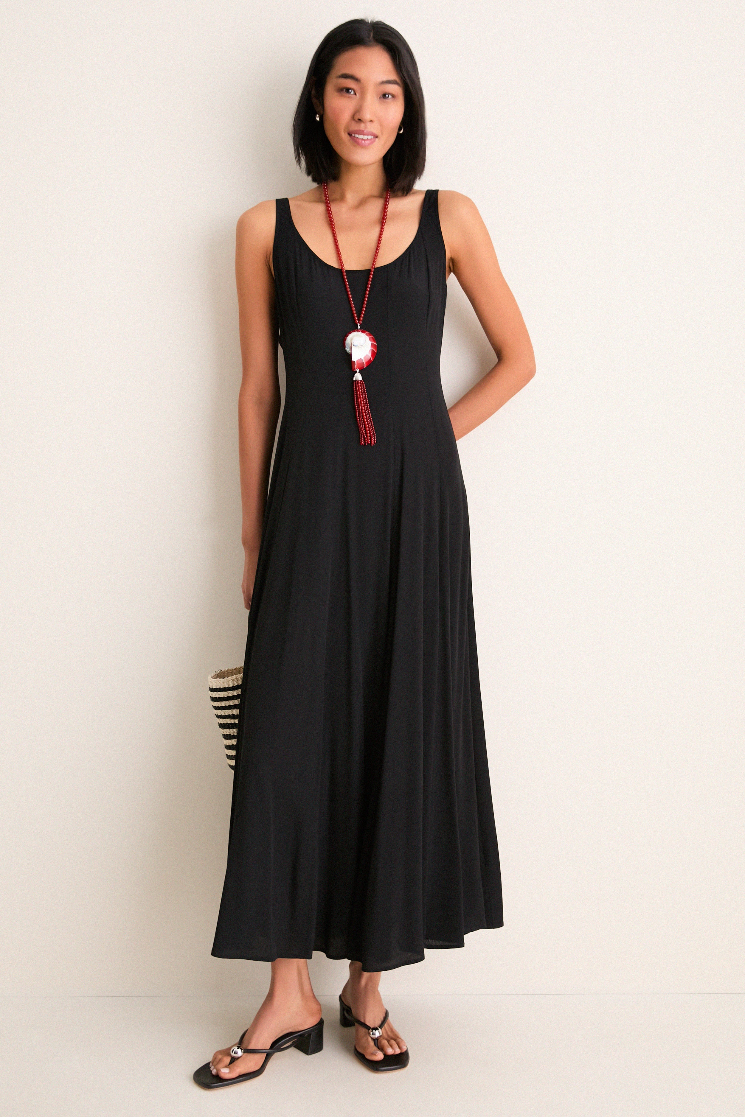 Black Nappa Odessa Sandals