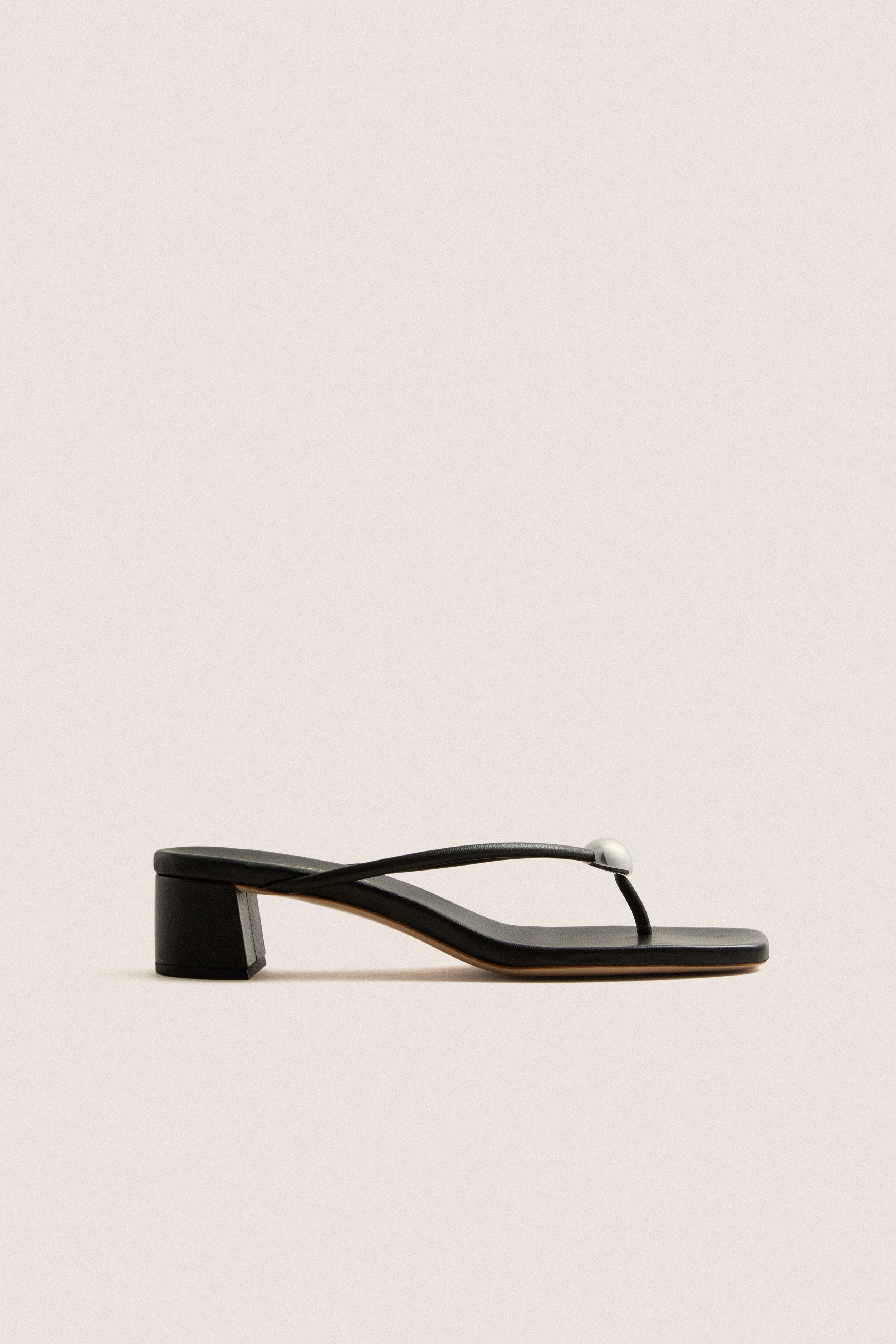Black Nappa Odessa Sandals