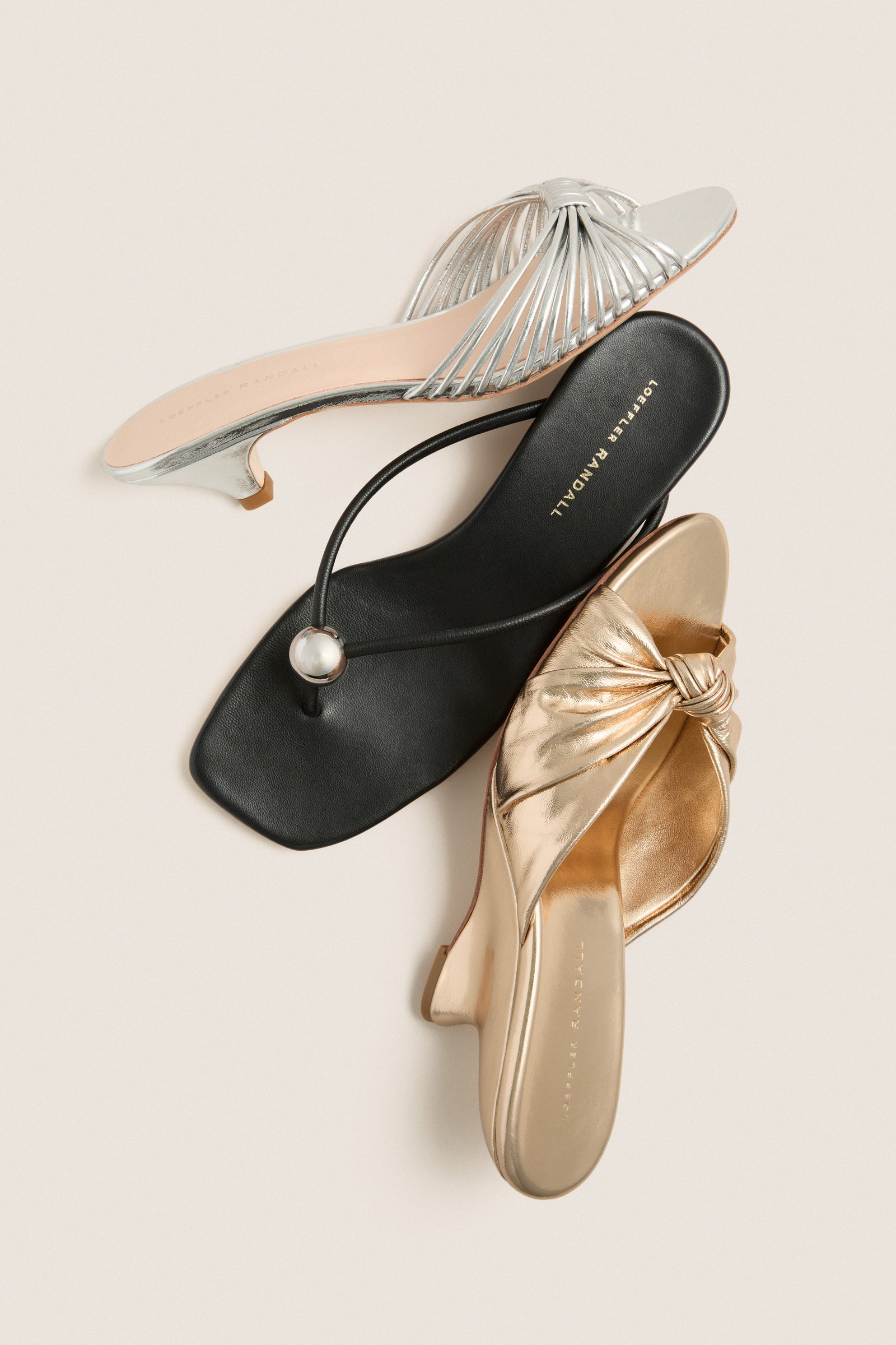 Black Nappa Odessa Sandals
