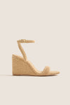 Natural Chunky Raffia Gavi Wedges