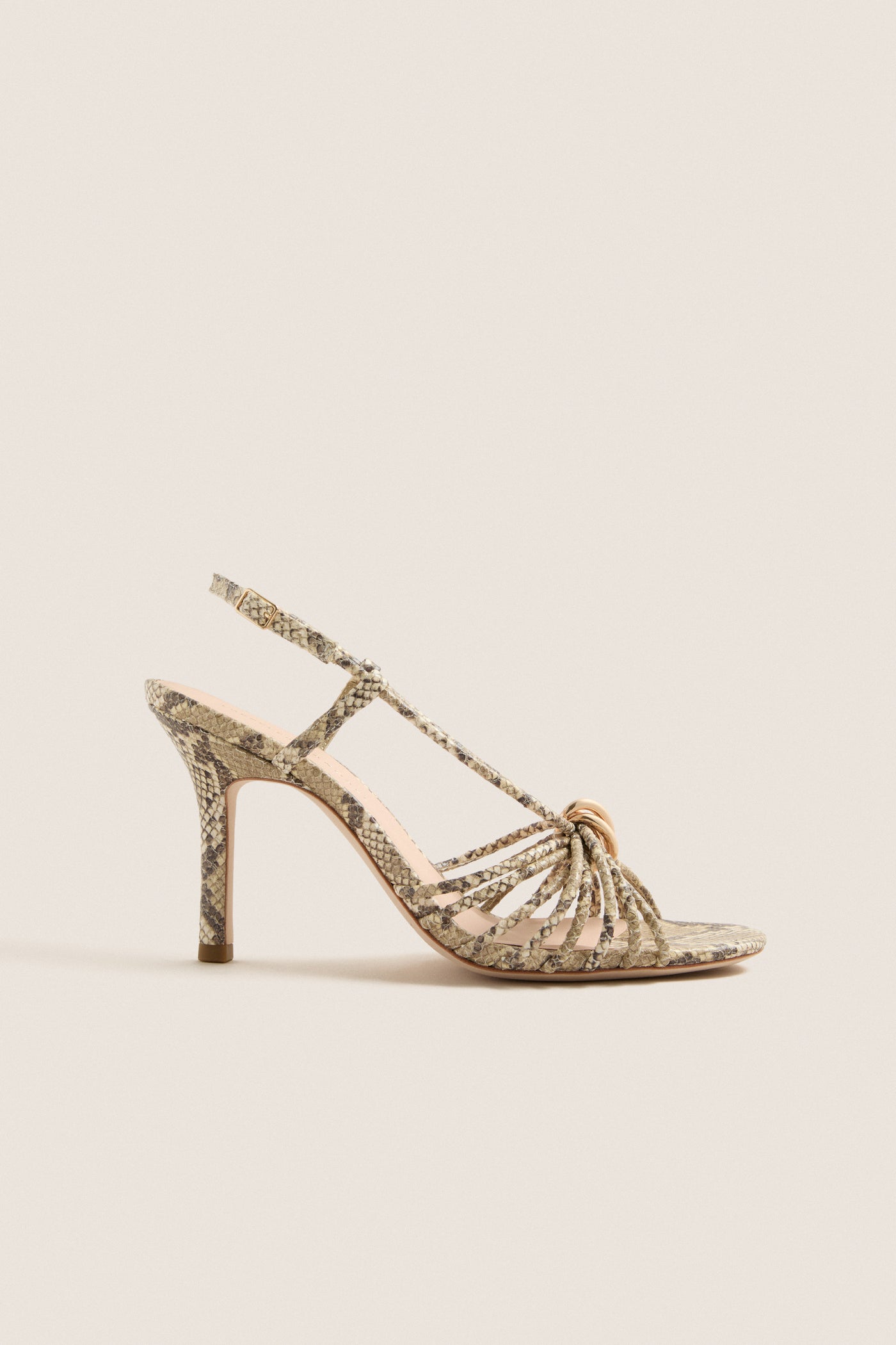 Natural Snake Mareka Heels