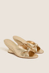 Champagne Metallic Marsy Wedges
