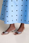 Silver Metallic Dixie Kitten Heels
