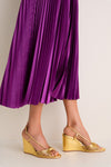 Gold Metallic Marren Wedges