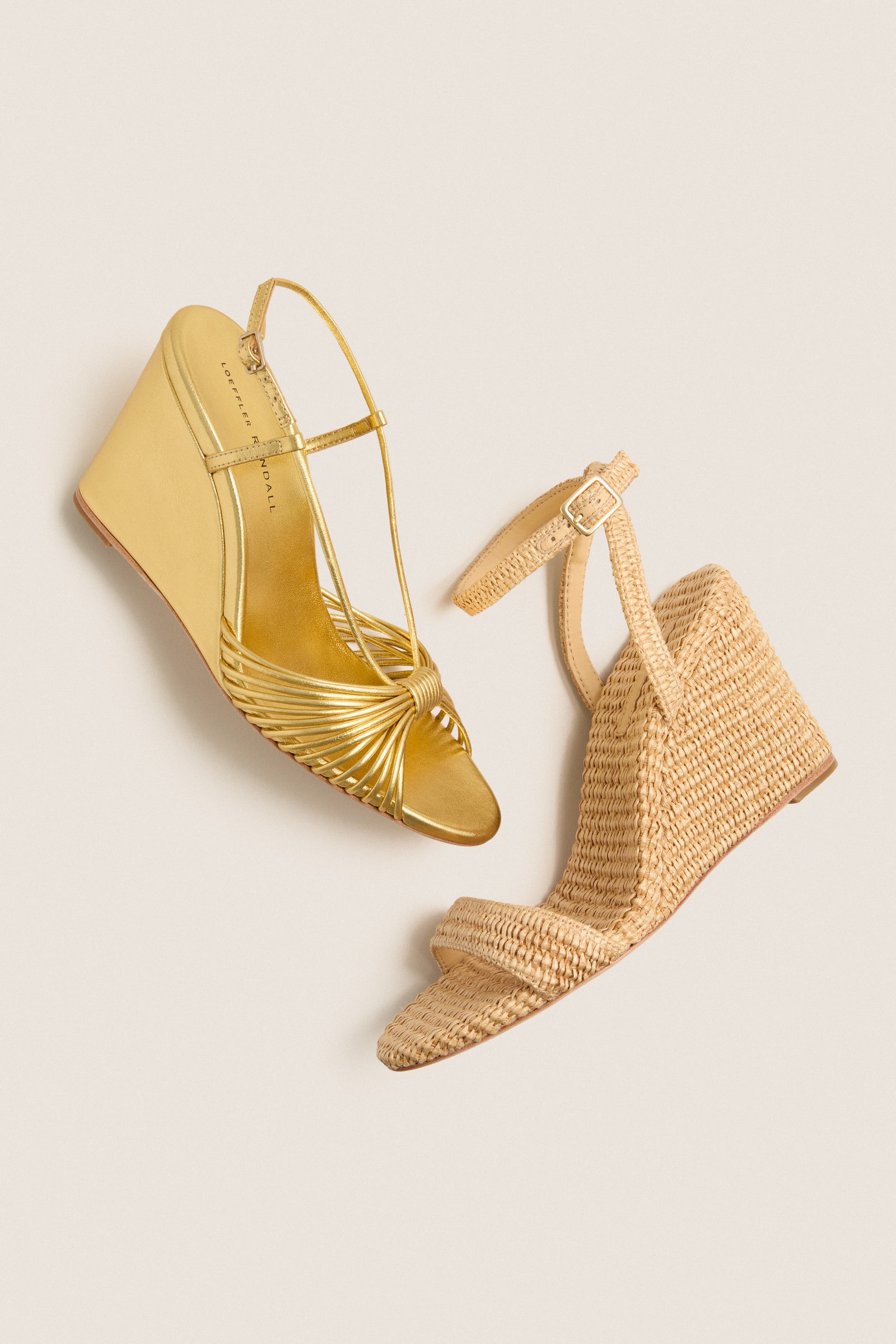 Gold Metallic Marren Wedges