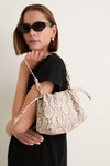 Embossed Snake Leather Kiri Bag