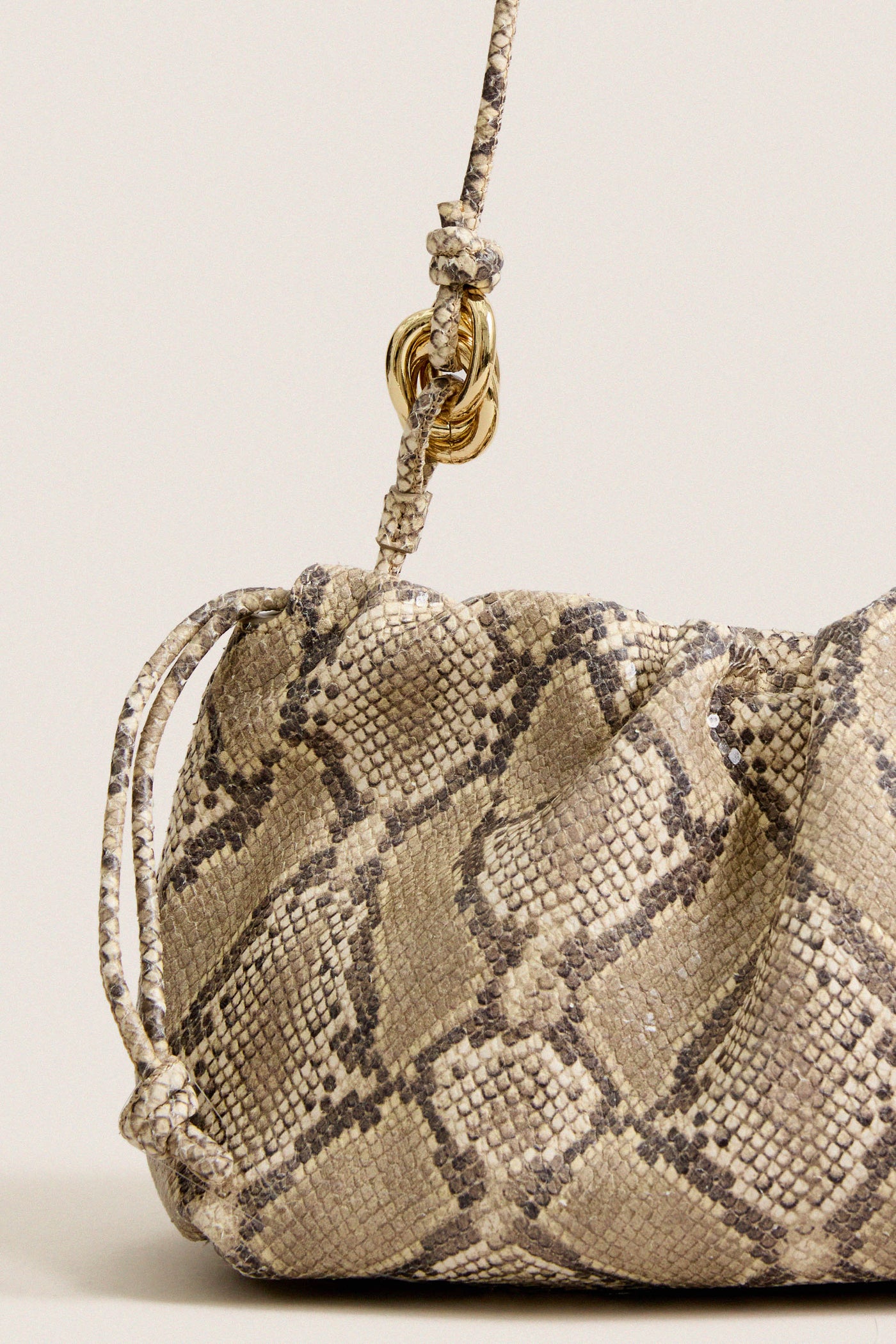 Embossed Snake Leather Kiri Bag
