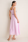 Pink Amelia Midi Dress