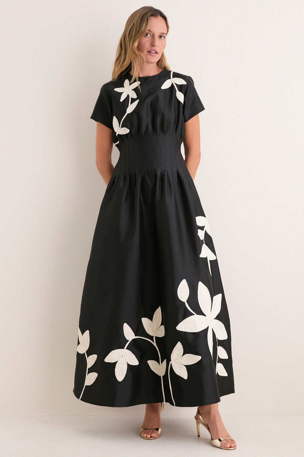 Onyx and Ivory Tape Marvis Maxi Dress