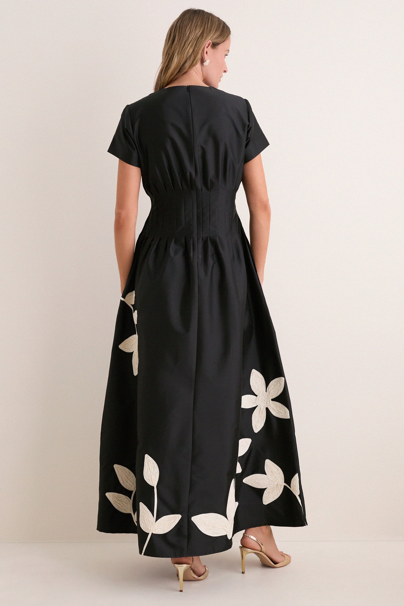 Onyx and Ivory Tape Marvis Maxi Dress