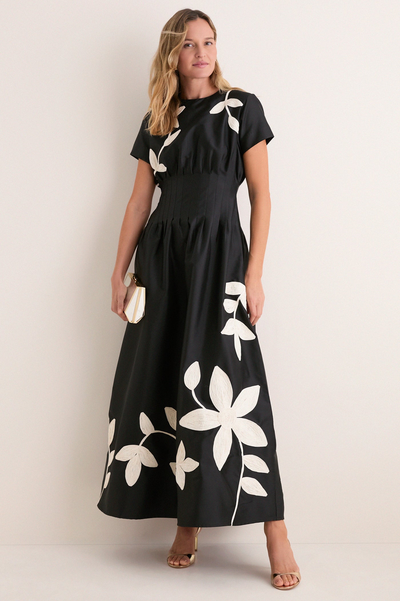 Onyx and Ivory Tape Marvis Maxi Dress