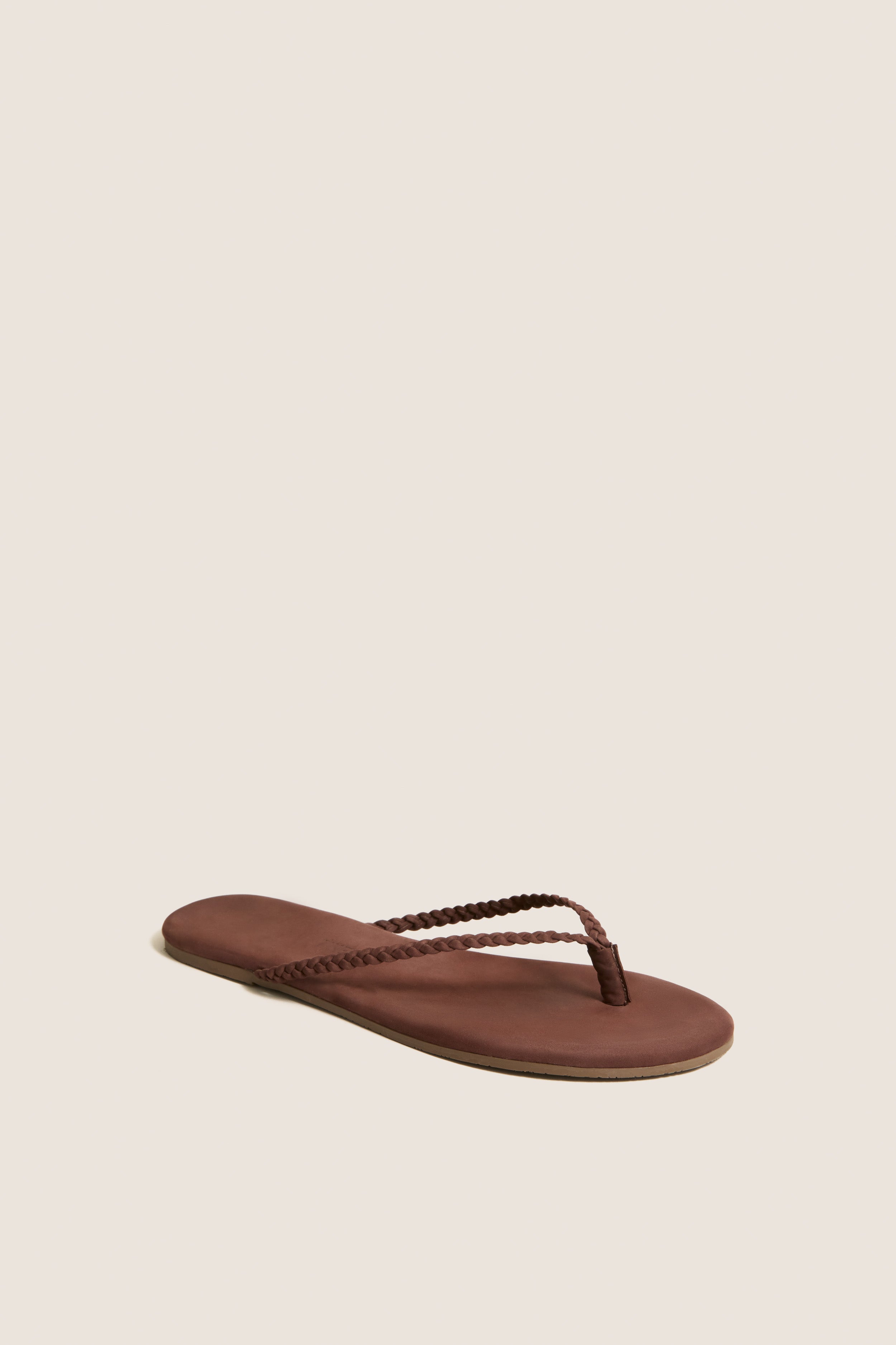 Bourbon Lily Braid Suede Flip Flops | TKEES