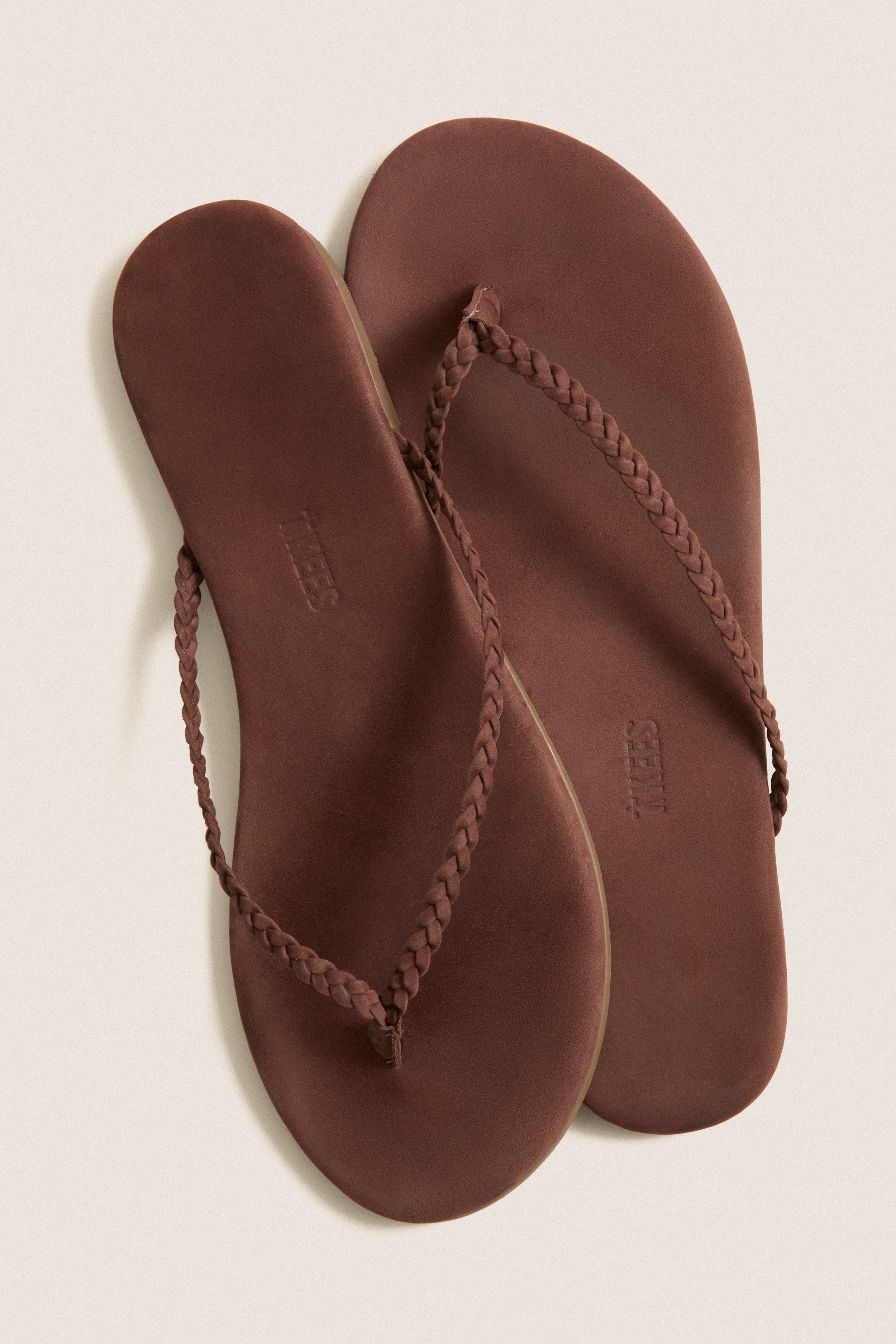 Bourbon Lily Braid Suede Flip Flops
