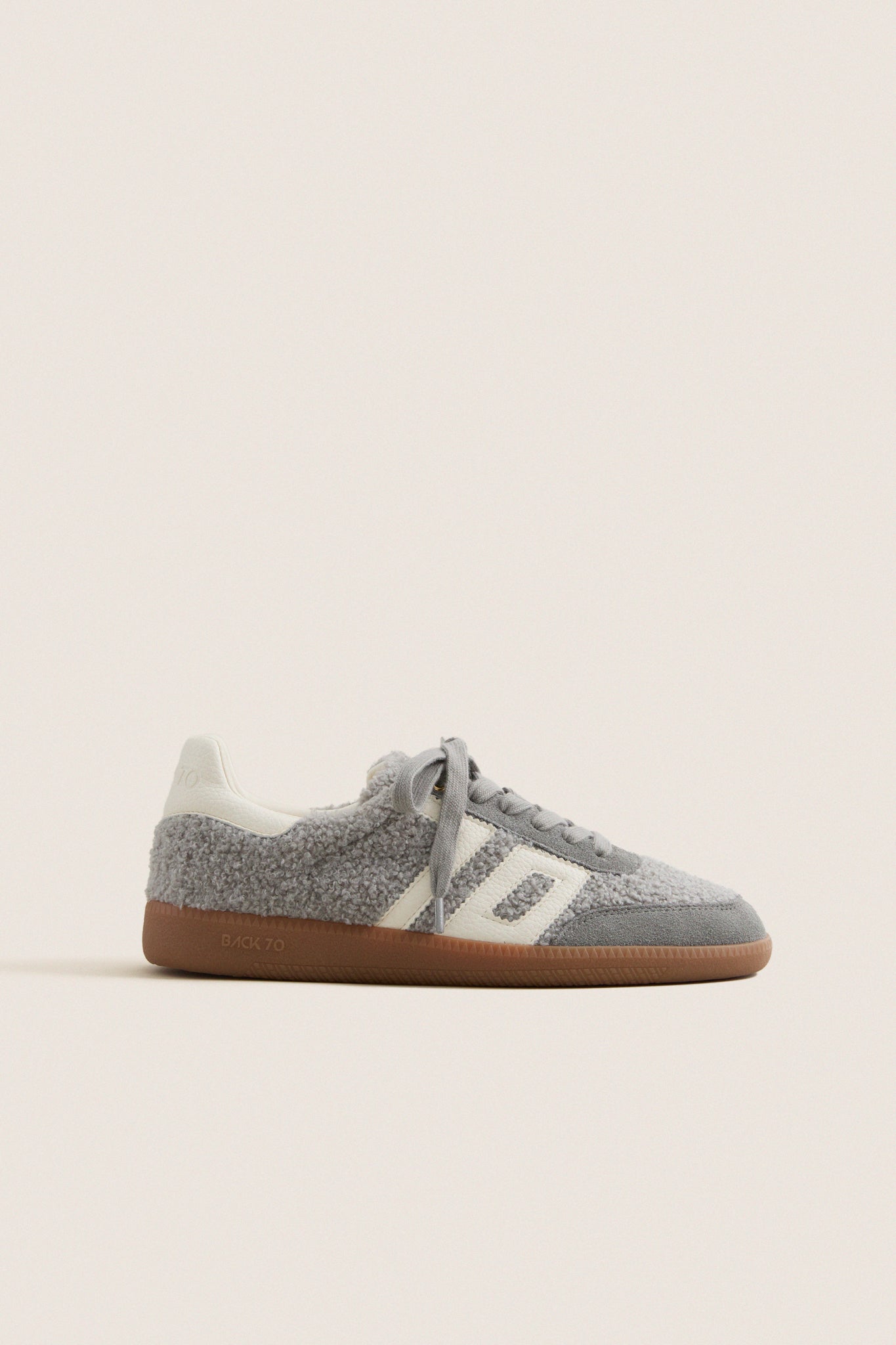 Sea White Teddy Sneakers
