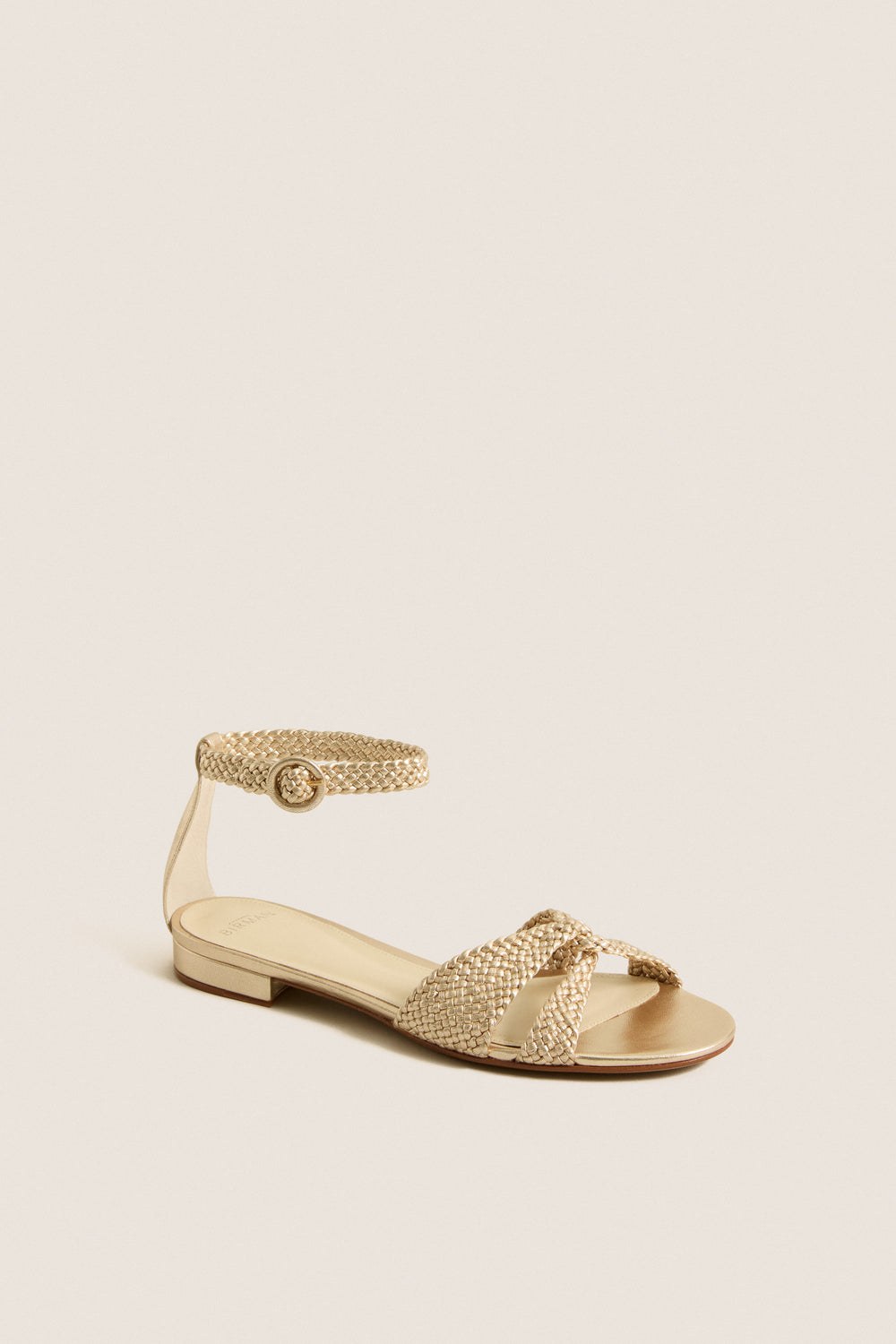 Golden Sabrina Flat Sandals