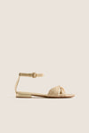 Golden Sabrina Flat Sandals