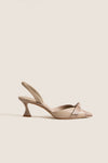 Semolina Python Clarita Slingback Cap Toe 60 Heels