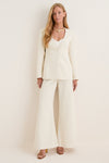 Textured Ivory Linnea Trouser