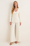 Textured Ivory Belora Jacket