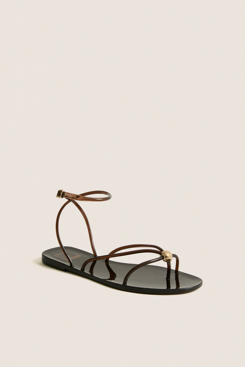 Chocolate Kenley Vinyl Sandals