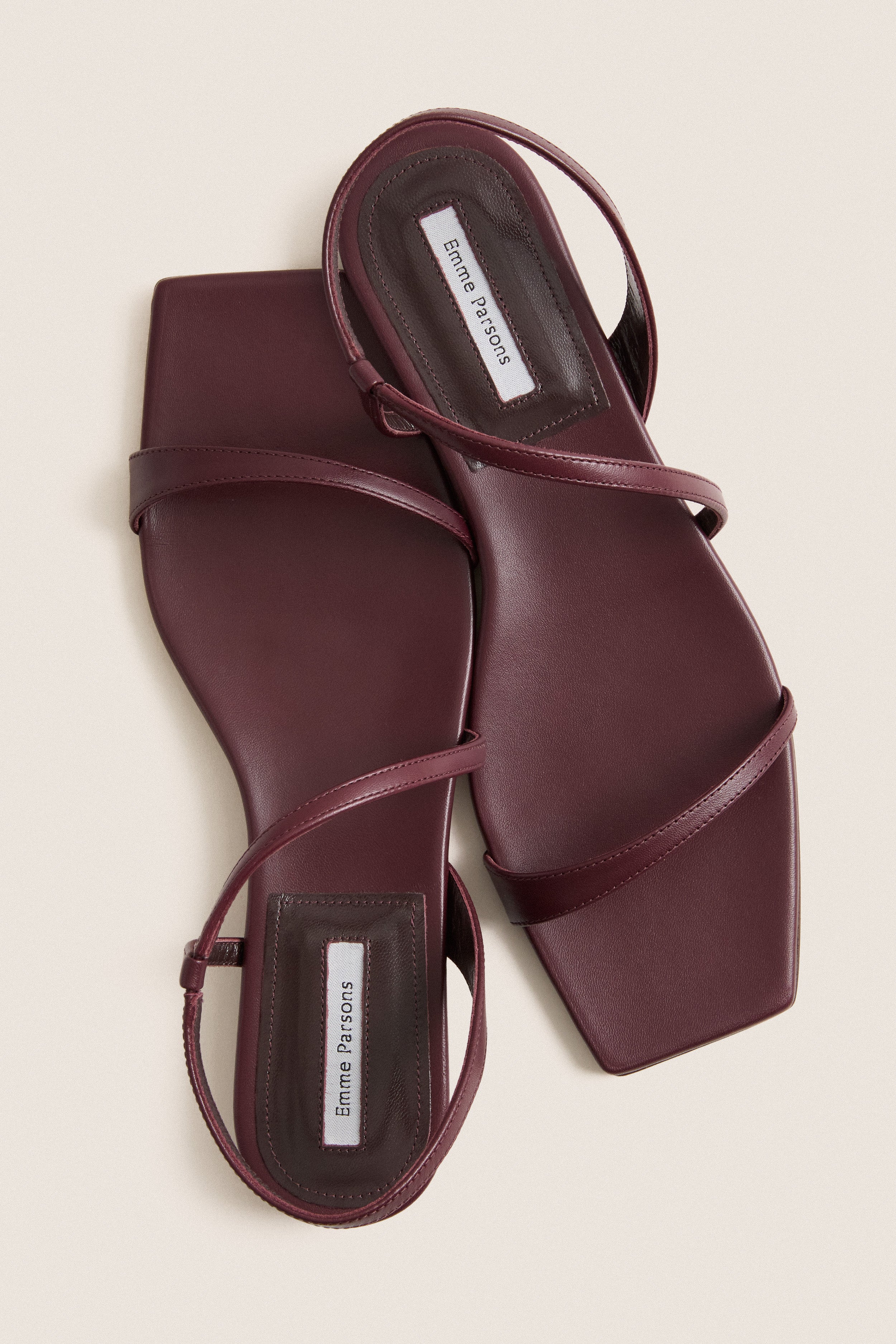 Bordeaux Kidskin Delice Sandals