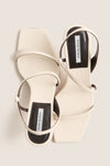 Cream Nappa Delicat Heels