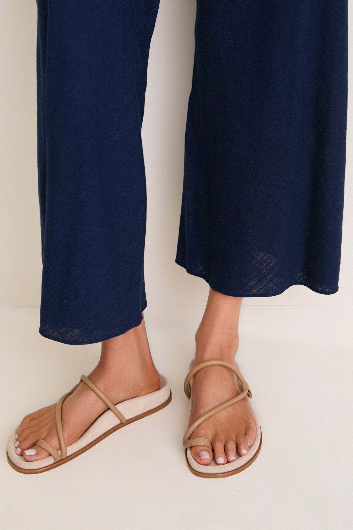 Tan Nappa Bari Sandals
