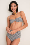 Tuxedo Plaid Ingrid Bikini Top