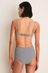 Tuxedo Plaid Ingrid Bikini Top