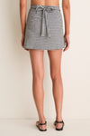 Tuxedo Plaid Wrap Skirt