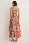 Heirloom Rose Lucia Ruched Maxi Dress