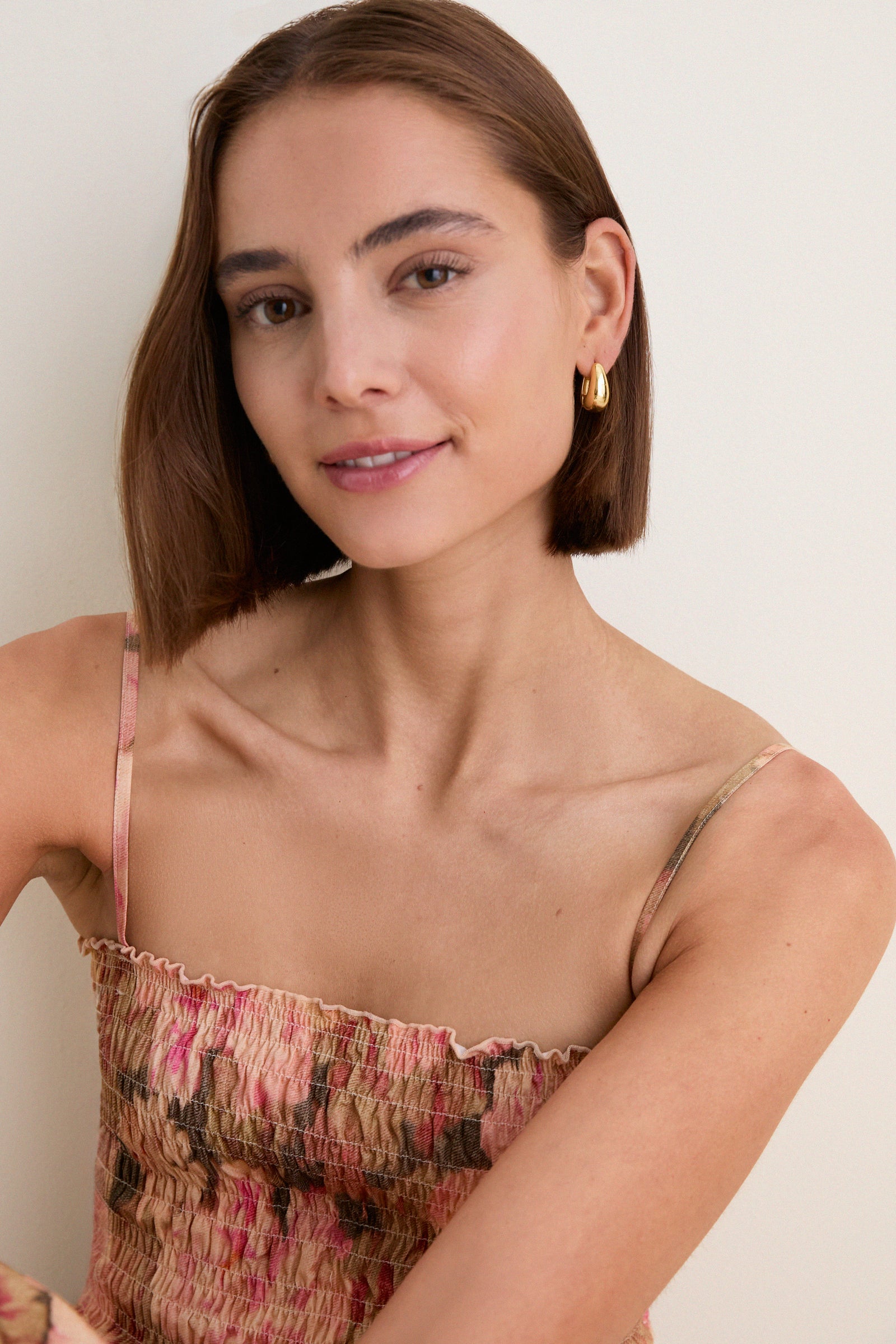 Heirloom Rose Lucia Ruched Maxi Dress
