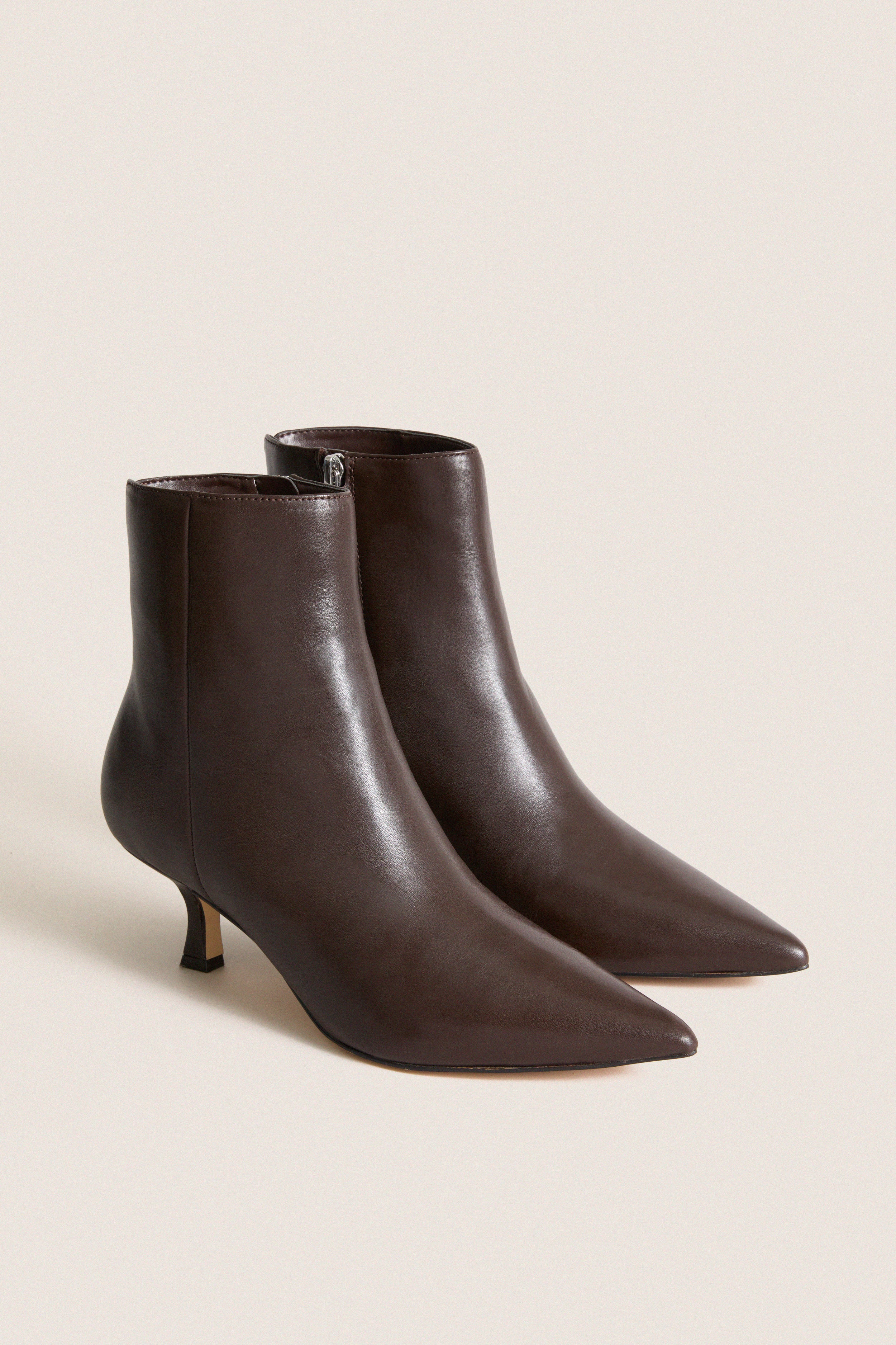 Dark Brown Fancy Boots