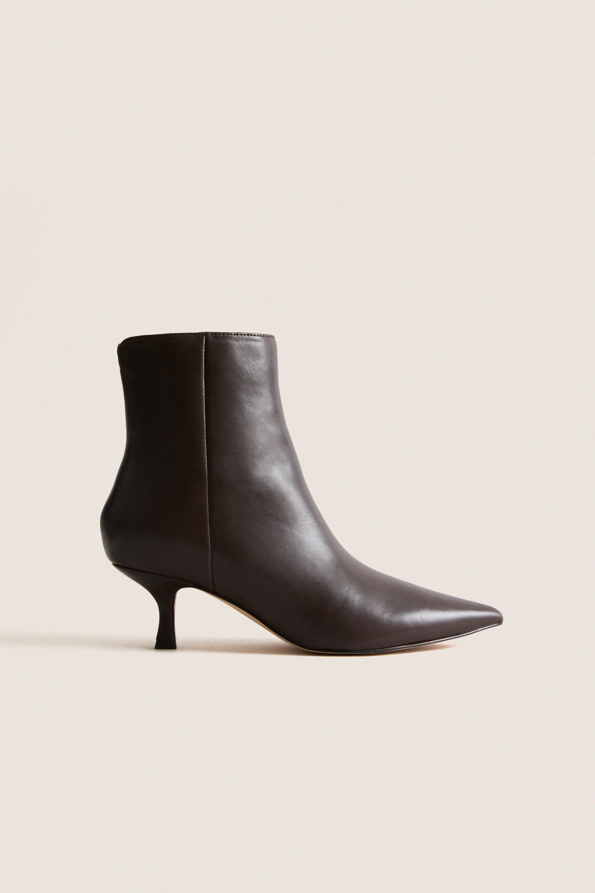 Dark Brown Fancy Boots