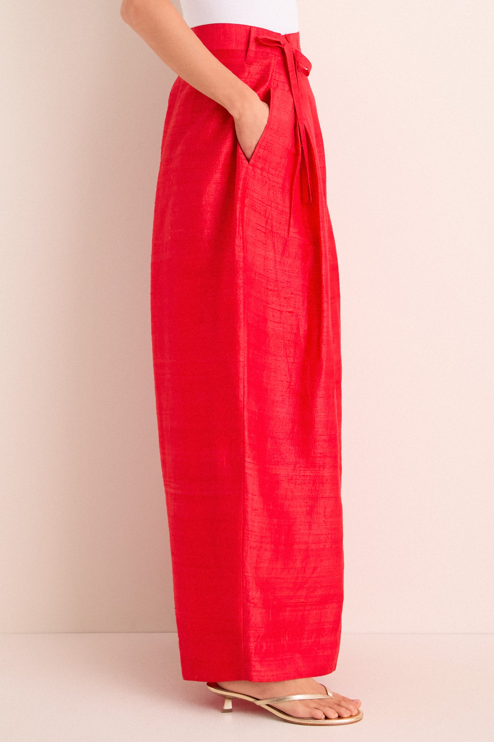 Taffy Banyan Pleated Snap Pant