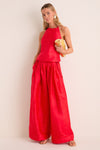 Taffy Banyan Pleated Snap Pant