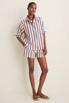 Boardwalk Stripe Seersucker Stripe Raven Shorts