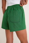 Tonal Green Seersucker Raven Short