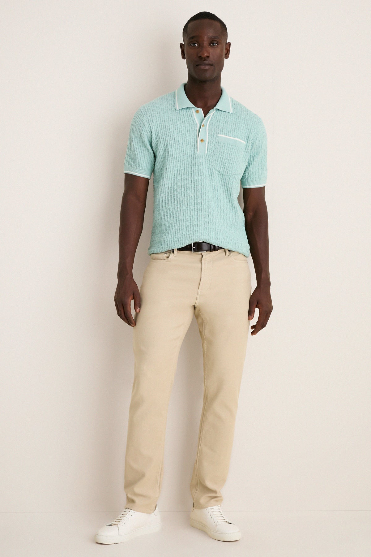 Mist Bungalow Sweater Polo
