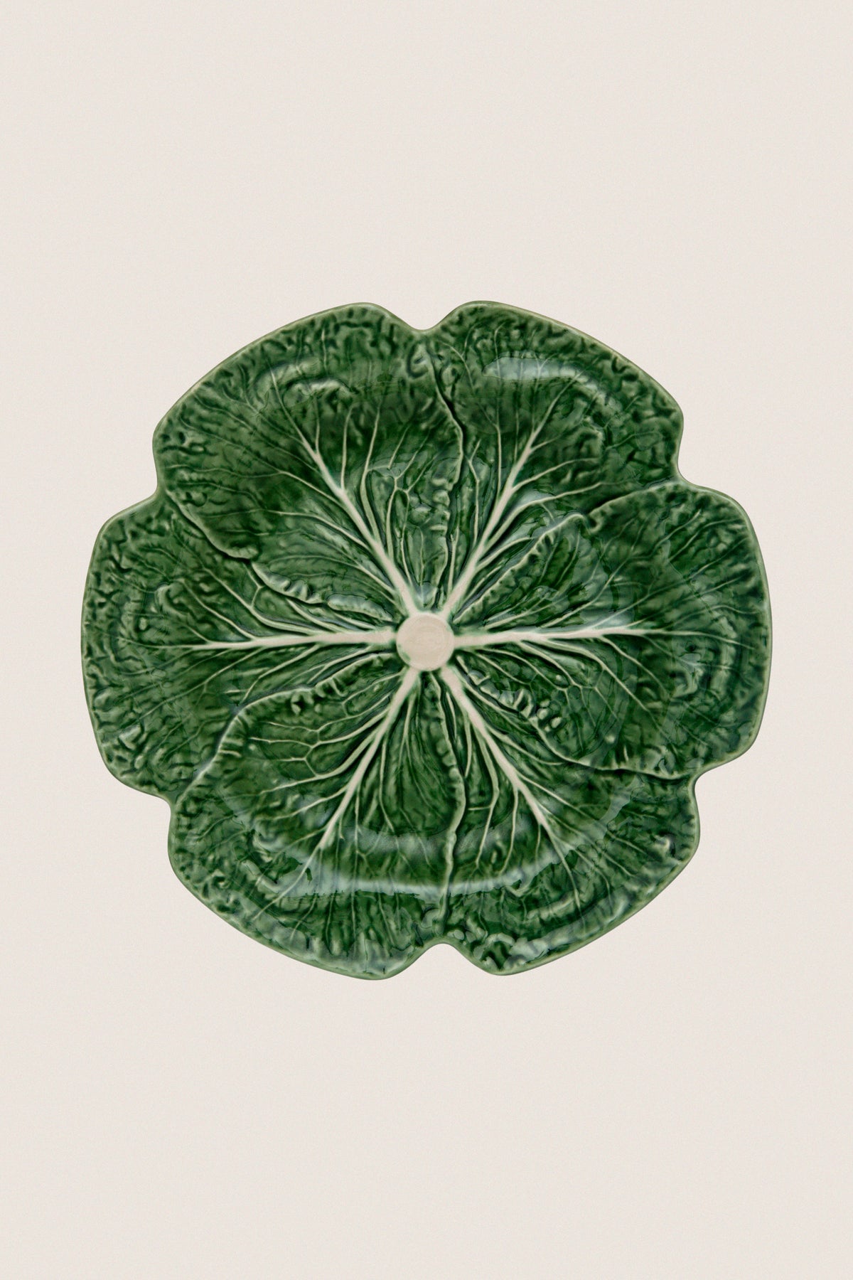 Green Cabbage Charger Plate