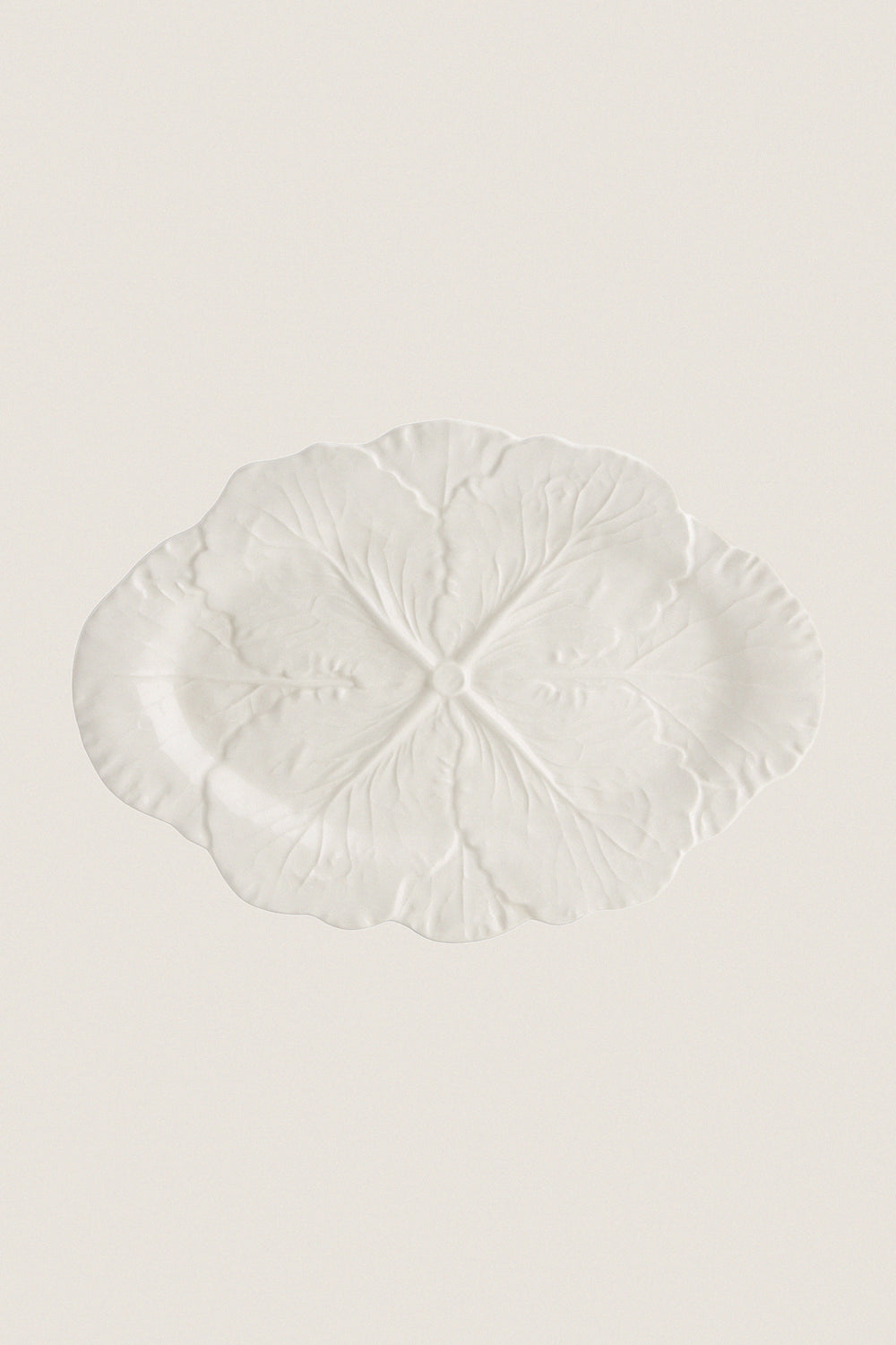 White Cabbage Small Oval Platter